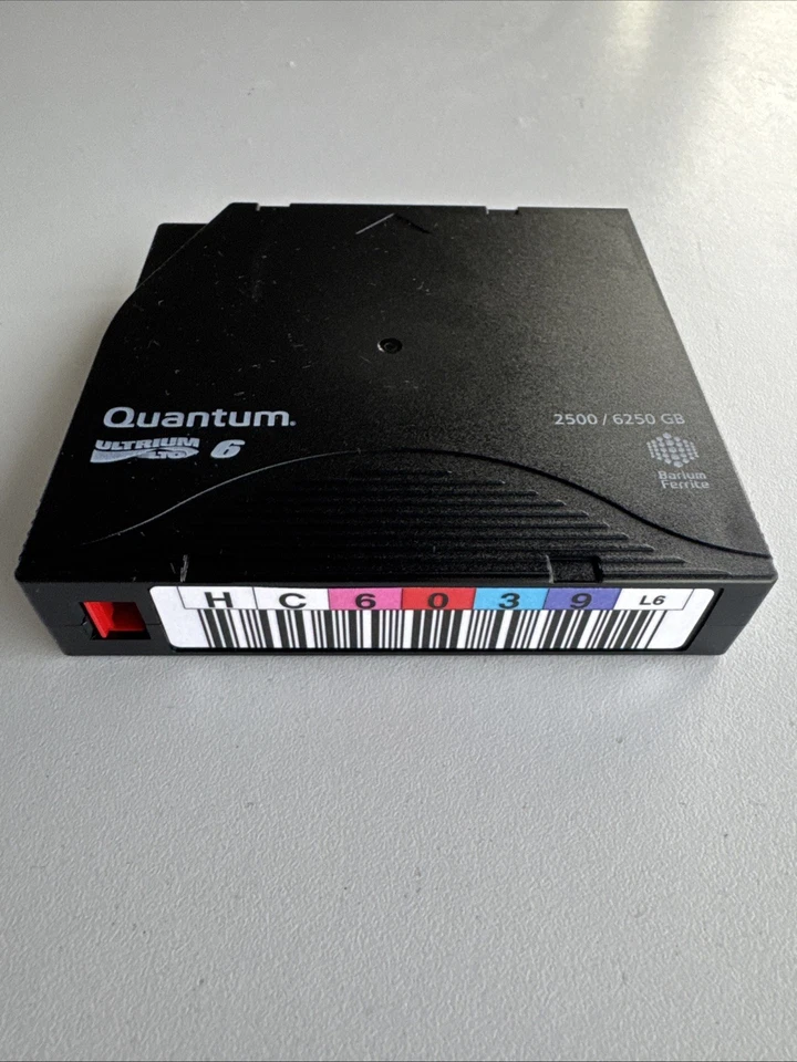 Quantum LTO Ultrium 6 Data Cartridge 2.5TB / 6.25TB - MR-L6MQN-01 - Pre-labeled - Image 3 of 4