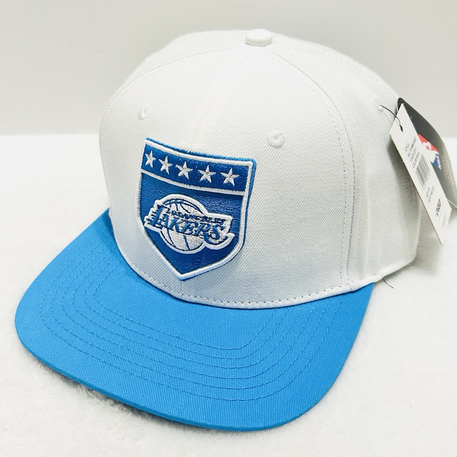 Pro Standard Los Angeles Lakers Shield Snapback Hat Cap Adjustable White NBA