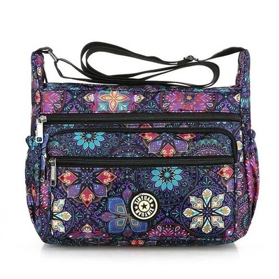 Umhängetasche Schultertasche Mädchen Damen Frauen Crinkle Nylon S-Medium Kuriertasche