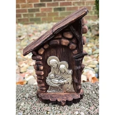 VTG Italian Nativity Scene Manger Holy Family Jesus Mary Joseph Religious Decor