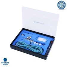 Professional Airbrush Kit with Multiple Nozzles & Accessories