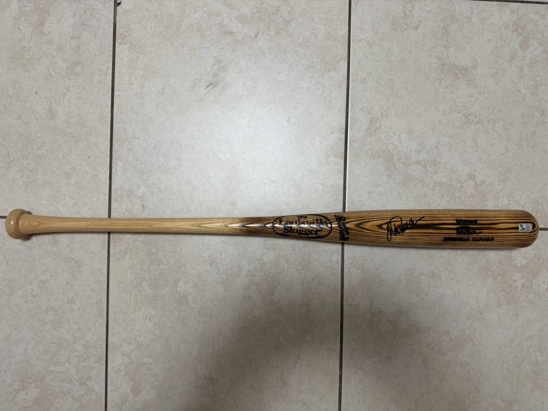 Jorge Posada New York Yankees Signed Game Model Bat Fanatics COA Auto Under Wrap