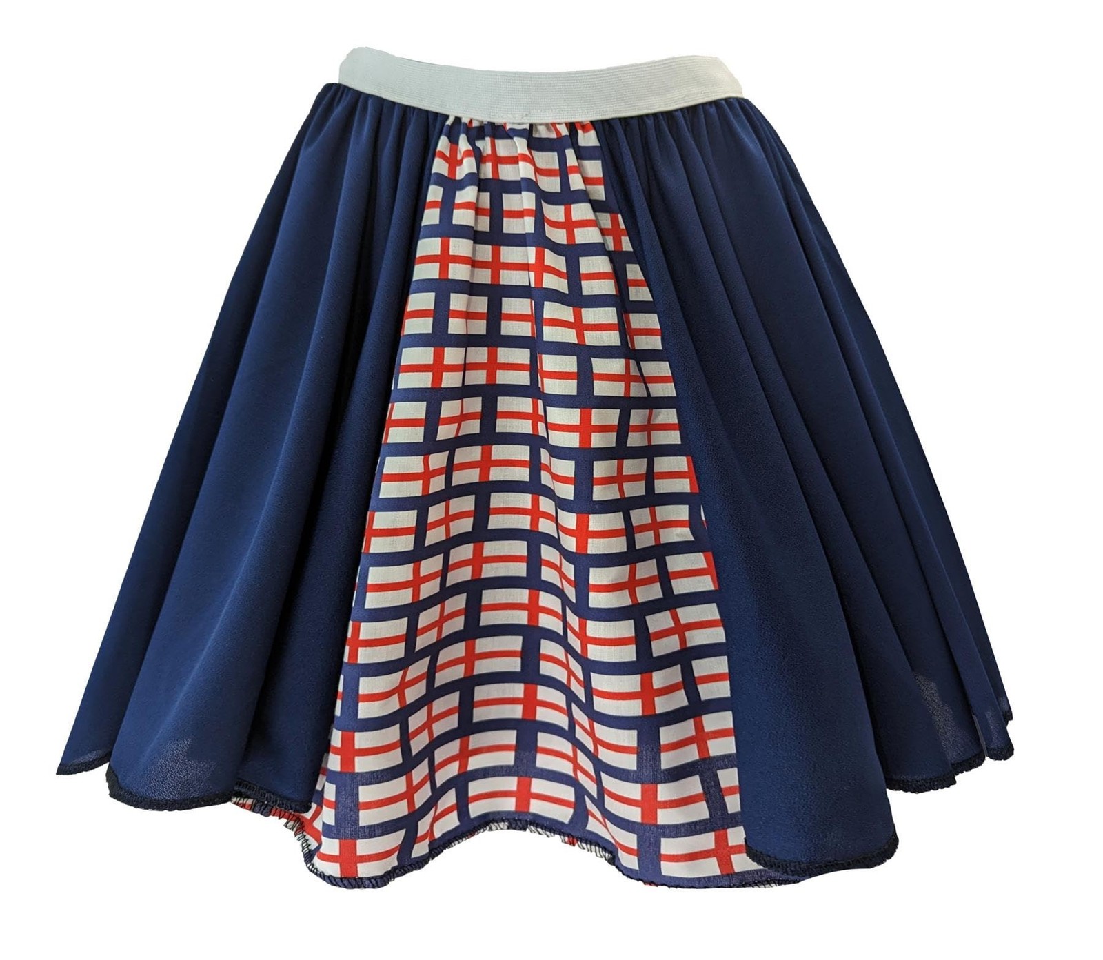 Childs St Georges Cross England Flag Skirt World Cup Euros Fancy Dress