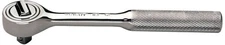 3426 7" Knurled Grip Ratchet,Silver