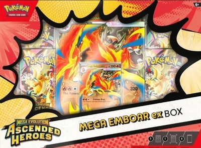 Pokemon TCG - Mega Evolution Ascended Heroes Mega Emboar EX Box