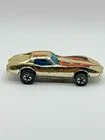 VINTAGE 1975 HOT WHEELS GOLD CHROME CORVETTE STINGRAY 1:64 HONG KONG