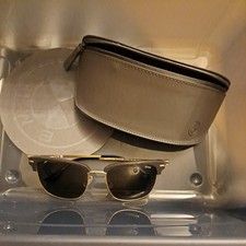 Bmw Bw0067h 20d Retro Matte Gold Metal Gray Polarized Sunglasses Free Ship