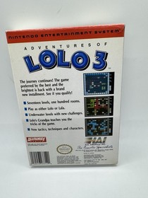 Adventures of Lolo 3 NES Nintendo Completo En Caja + P&oacute;ster y Tarjeta Reg &iexcl;Gran Forma!