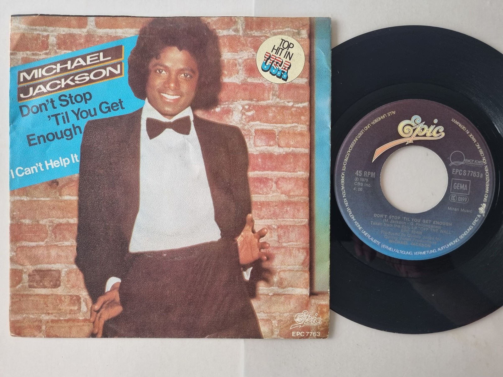 Michael Jackson - Don't Stop 'Til You Get Enough 7'' Vinyl Germany