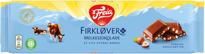 Freia Firkløver Melkesjokolade 200g - Norwegian Chocolate with Hazel Nuts