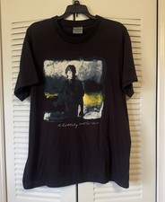 Vintage Mens 1989 Brockum Paul McCartney World Tour Black Tee