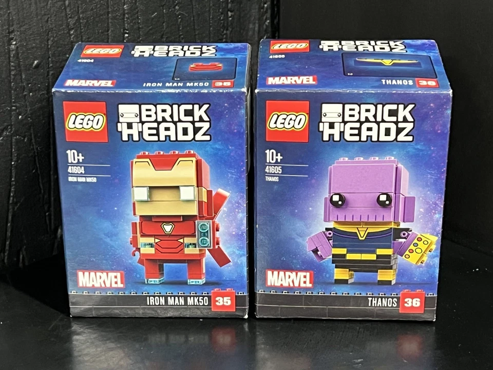 LEGO 41604 41605 41606 41607 Marvel Brickheadz: Thanos Gamora Star-Lord Iron Man - Image 3 of 4