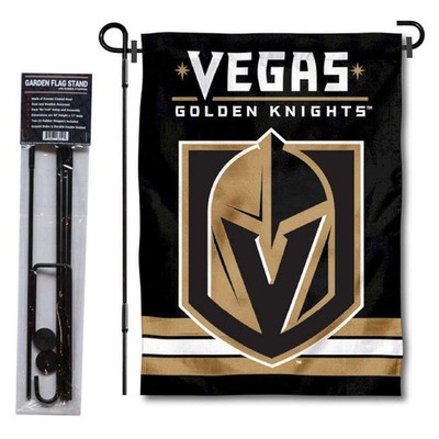 Wincraft Vegas Golden Knights Gartenflagge mit Ständer Halter