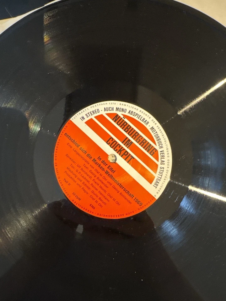 Nürburgring im Cockpit – Original Schallplatte 1969 – Marken-Weltmeisterschaft - Bild 3 von 4