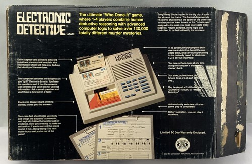 1979 Electronic Detective Game by Ideal Complete/Working in Great Cond FREE SHIP - Picture 9 of 9