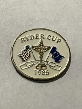 1985 Ryder Cup 1" Coin Style Golf Marker - The Belfry 'Brabazon Course'
