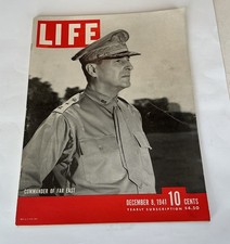 Life Magazine December 8, 1941: Commander of the Far East - Douglas MacArthur.