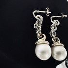 David Yurman Set South Sea Pearl 18k 925 Diamonds 2004 Retired Collection NIB — photo 8