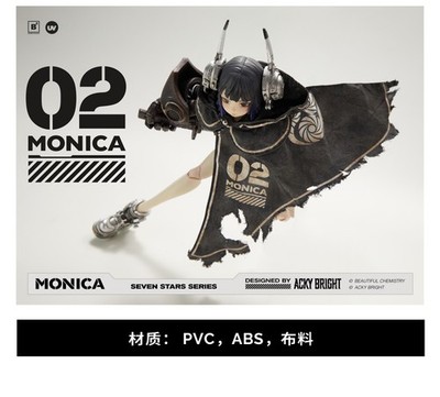 underverse　monica 1/6 フィギュア Acky Bright Seven Stars Series No. 2 Monica 1/6 Scale Action Figure