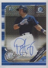 2019 Bowman Chrome Prospects HTA Choice Refractor 110/150 Payton Henry Auto 09we