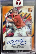 2025 Topps Pristine Sean Murphy #PA-SM Orange Pulsar Auto /25 Braves
