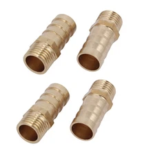 1/4BSP Male Thread 12mm Hose Barb Tubing Fitting Coupler Connector Adapter 4pcs