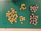Vintage Costume Jewelry Lot Earring Findings Parts Pieces Gold Silver Tone Craft