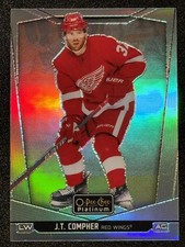 2024-25 O-Pee-Chee Platinum #197 J.T. Compher Rainbow Parallel Detroit Red Wings