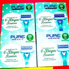 PURE Ersatzklingen 12 Stk für 6-Klingen Rasi...