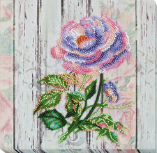 Midi Bead Embroidery Kit on Natural Artist Canvas DIY stitch supplies needlework