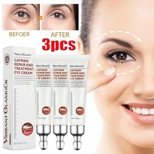 3Pack Firming Eye Serum for Rapid Reduces Under-Eye Bags, Wrinkles, Dark Circles