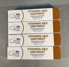 Dynarex Vitamins A&D Ointment 1 oz Diaper Rash Ointment Skin Protectant LOT OF 4