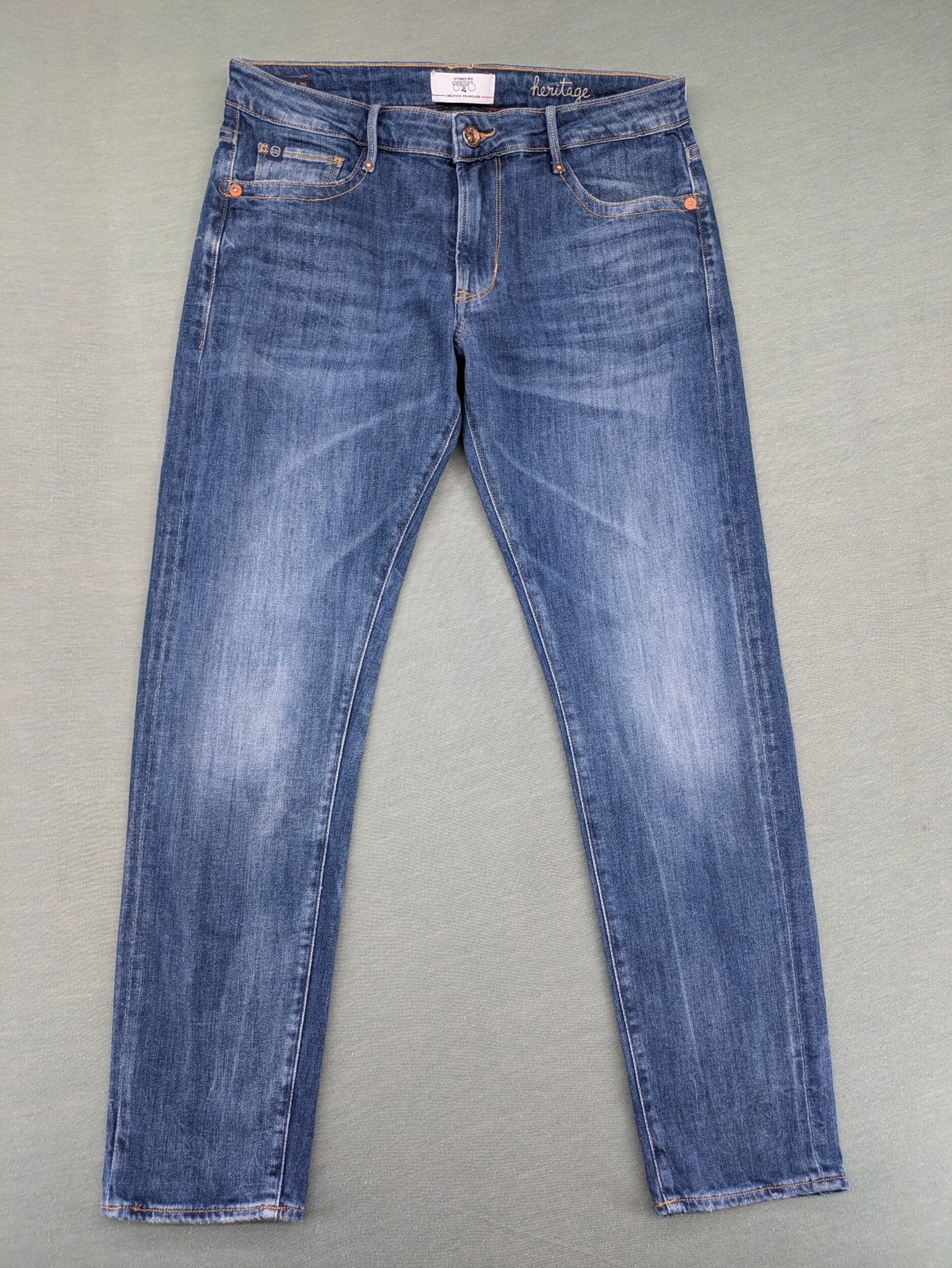 Le Temps Des Cerises Damen Jeans Gr 26 Blau Heritage Candiani Denim Stretch