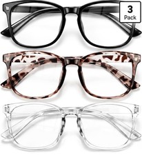 Gaoye 3-Pack Blue Light Blocking Glasses UV400 Computer Eyewear for Women
