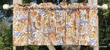 Siberian Tiger Safari Valance Jungle Exotic Cat Wildlife Farmhouse Curtain