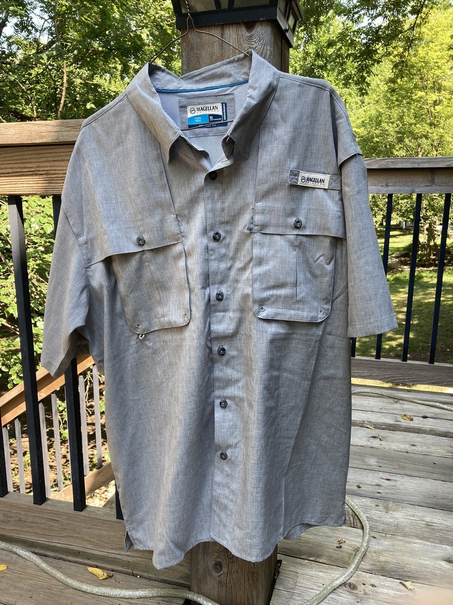 8SM1 MAGELLAN フィッシングシャツ　グレー　XL 古着used 8SM1 MAGELLAN フィッシングシャツ グレー XL 古着used 【公式通販】