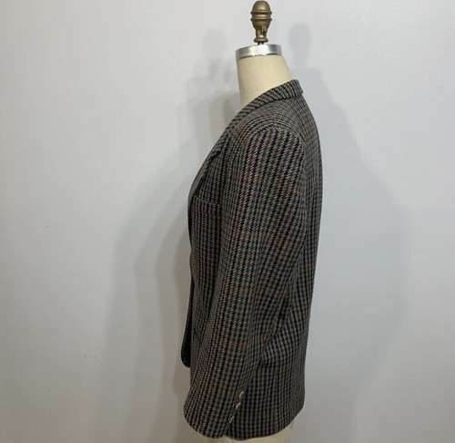 Vintage Talbots Jacket Plaid 100% Wool USA 10 - Picture 5 of 10