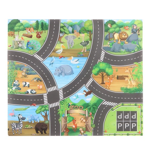 Baby Kids Toy Car Traffic Road City Scene Signs Education Play Mat Carpet NEW - Picture 4 of 22