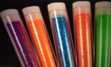 Blacklight Responsive Neon Glitter Set Of 5 Colors