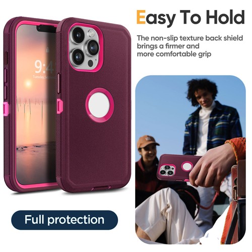 For Apple iPhone 13/13 Pro/13 Pro Max 5G Case Heavy Duty Hard Cover w/Belt Clip - Picture 35 of 54