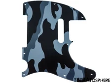 *NEW Telecaster PICKGUARD for Fender USA Standard Tele 8 Hole Black Camo Print