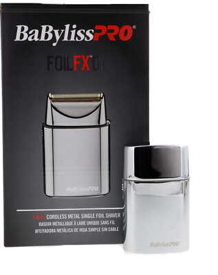 BaBylissPro FoilFX01 Silver Cordless Metal Single Foil Shaver