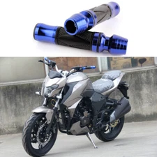 Blue Motorcycle Hand Grips 7/8” Handle Bar For Triumph Bonneville Bobber / T100