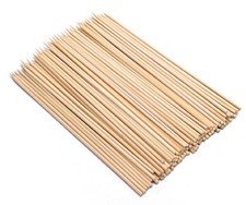 100 Bamboo Skewers 30cm Kebab BBQ Meat Cooking Grill Camping Barbeque Cook Craft