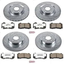 Power Stop K4023-26 Z26 Street Warrior Drilled/Slotted Rotor Ceramic Pads