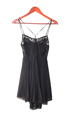 Free People Layered Strappy Dress Free People Intimately Womens Size XS Black Slip Dress Layered Free People Layered Strappy Dress Free People Intimately Womens Size XS Black Slip Dress Layered