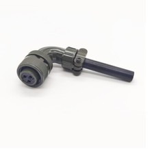 Threaded MS3108A14S-7S 3Pin Female Right Connector Angle Plug Solder Cup