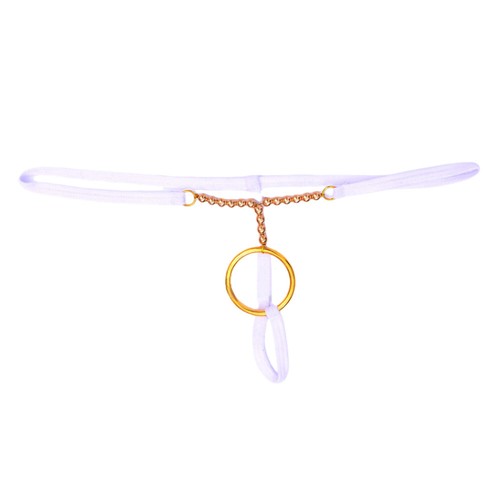 Men's Sexy G-string O-Ring Briefs Open Pouch T-back Thongs Lingerie Underwear - Picture 14 of 22
