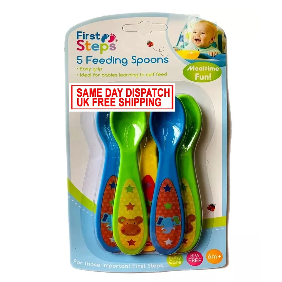 RSW Erste Schritte 5 Fütterungslöffel leicht griffig BPA-frei 6 Monate +