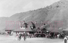 Denver & Rio Grande (D&RG) Engine 167 at Salida Station in 1913 - 8x10 Photo